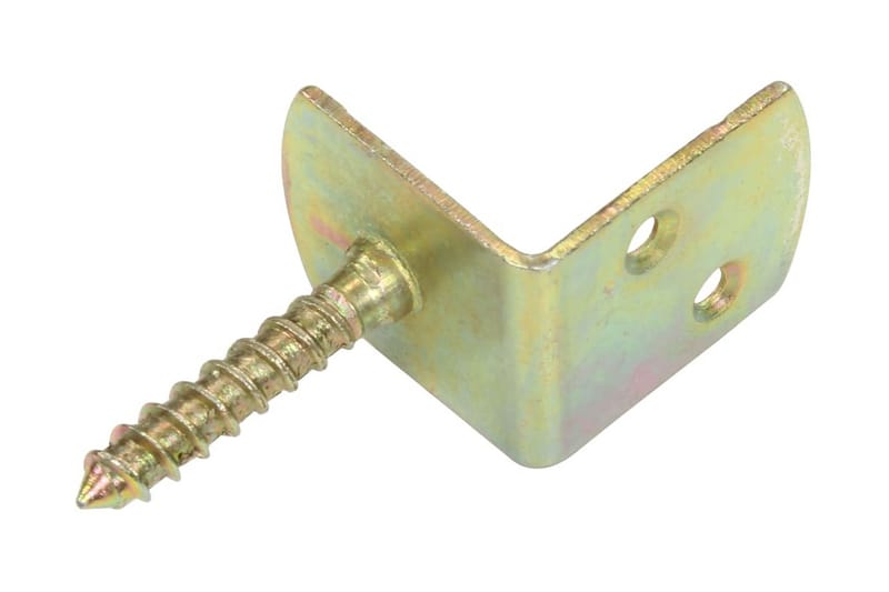 Beslag Til Hegnspanel 4 Stk. L-Formet Galvaniseret Metal - Stakitstolper
