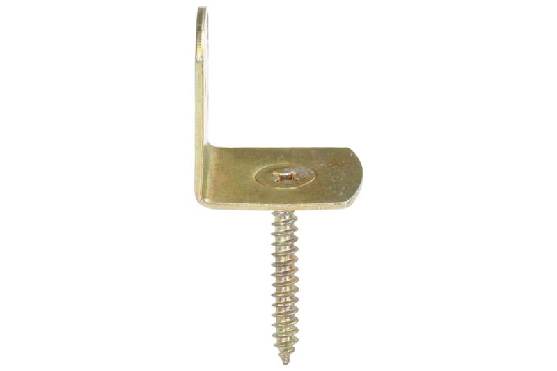 Beslag Til Hegnspanel 48 Stk. L-Formet Galvaniseret Metal - Hus & renovering - Indsynsbeskyttelse & indhegning - Stakit