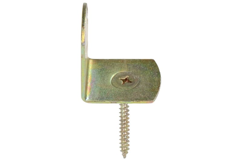 Beslag Til Hegnspanel 48 Stk. L-Formet Galvaniseret Metal - Hus & renovering - Indsynsbeskyttelse & indhegning - Stakit