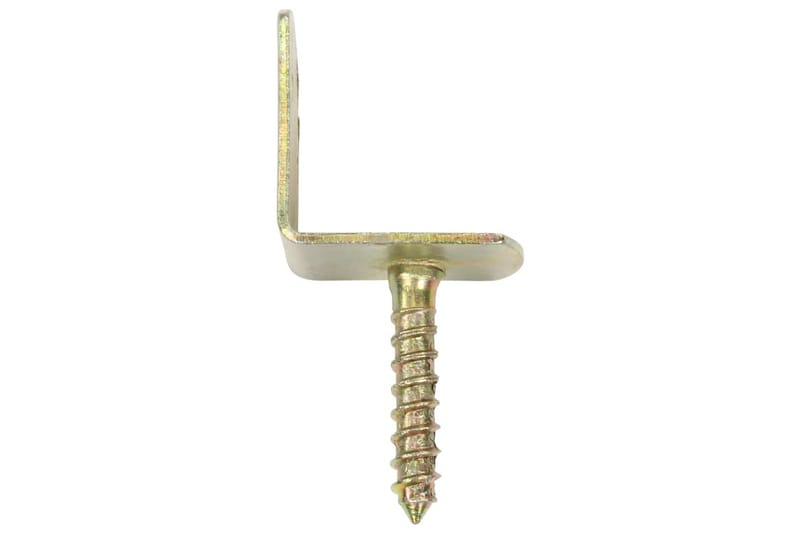 Beslag Til Hegnspanel 48 Stk. L-Formet Galvaniseret Metal - Hus & renovering - Indsynsbeskyttelse & indhegning - Stakit