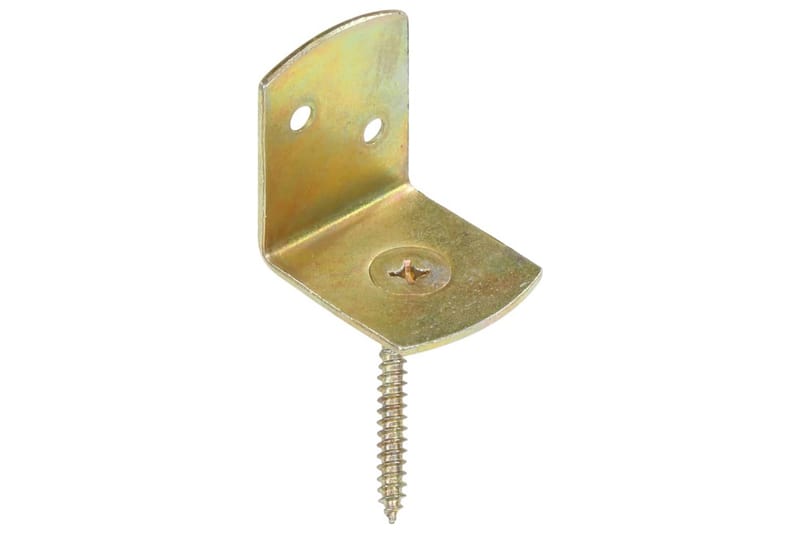 Beslag Til Hegnspanel 48 Stk. L-Formet Galvaniseret Metal - Hus & renovering - Indsynsbeskyttelse & indhegning - Stakit