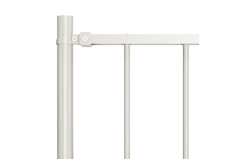 hegnspanel med stolper 1,7 x 1,25 m pulverlakeret stål hvid - Hvid - Hus & renovering - Indsynsbeskyttelse & indhegning - Stakit