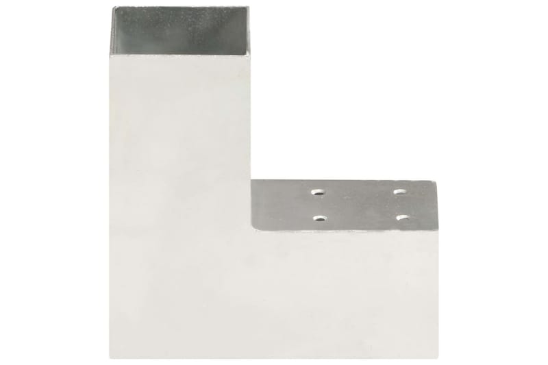 stolpebeslag L-form 71x71 mm galvaniseret metal - Sølv - Hus & renovering - Indsynsbeskyttelse & indhegning - Stakit
