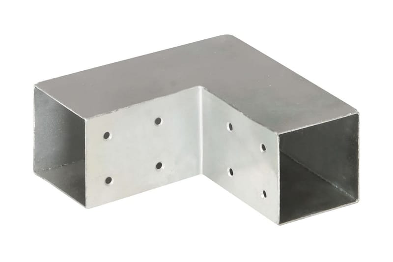 stolpebeslag L-form 71x71 mm galvaniseret metal - Sølv - Hus & renovering - Indsynsbeskyttelse & indhegning - Stakit