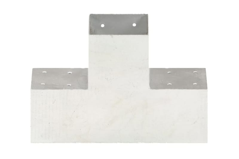 stolpebeslag X-form 101x101 mm galvaniseret metal - Sølv - Hus & renovering - Indsynsbeskyttelse & indhegning - Stakit