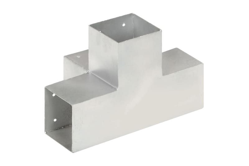 stolpebeslag X-form 101x101 mm galvaniseret metal - Sølv - Hus & renovering - Indsynsbeskyttelse & indhegning - Stakit