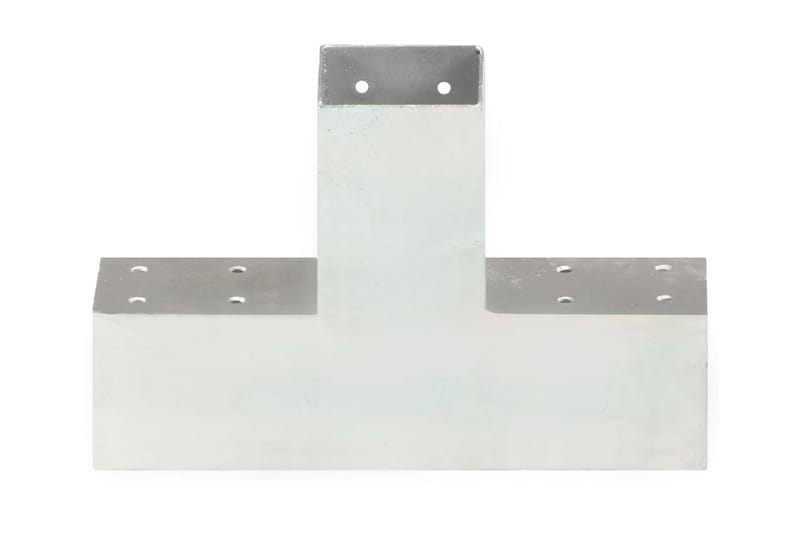 stolpebeslag X-form 4 stk. 71x71 mm galvaniseret metal - Sølv - Hus & renovering - Indsynsbeskyttelse & indhegning - Stakit