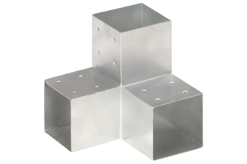 stolpebeslag Y-form 101x101 mm galvaniseret metal - Sølv - Hus & renovering - Indsynsbeskyttelse & indhegning - Stakit