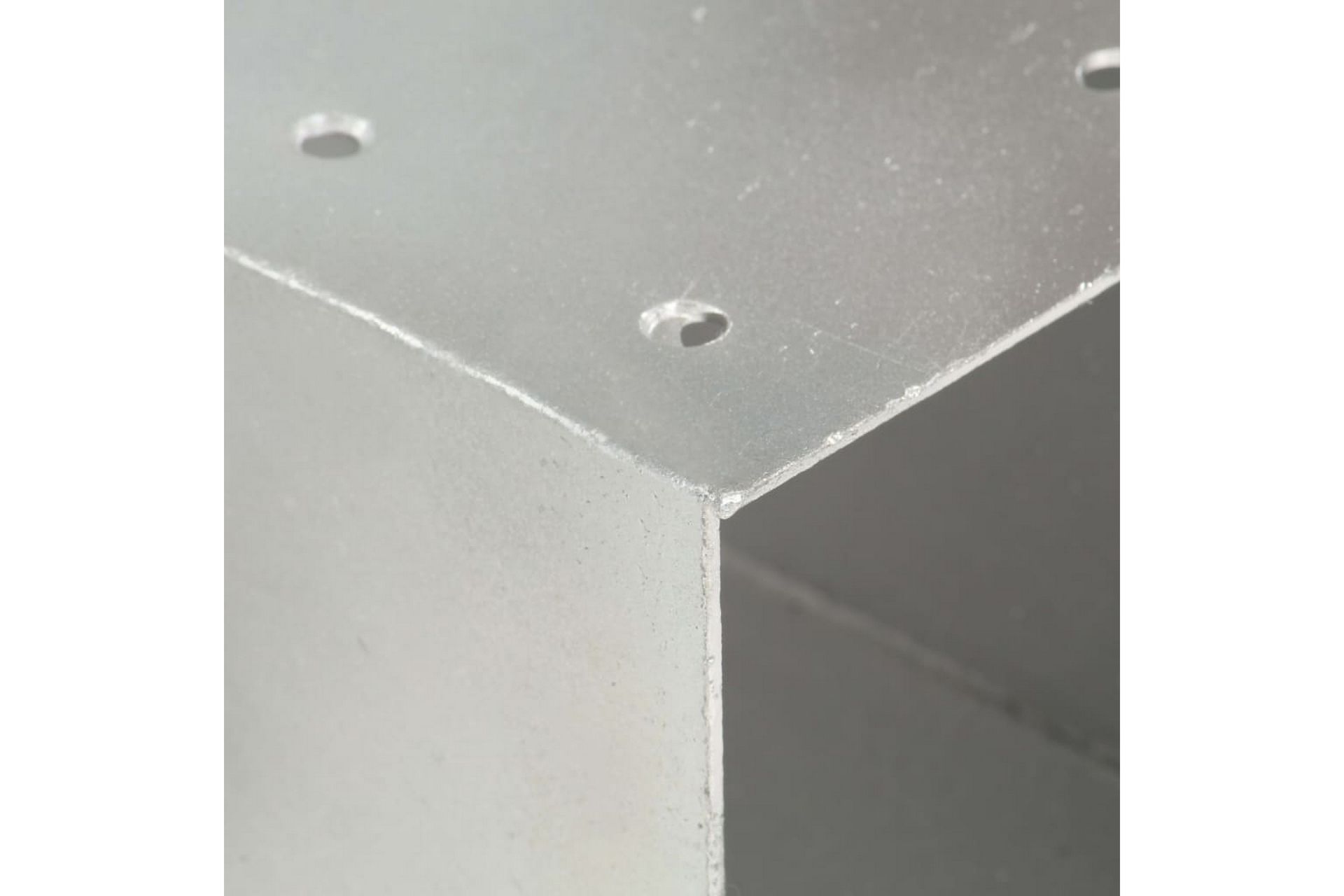 stolpebeslag Y-form 4 stk. 91x91 mm galvaniseret metal - Sølv - Hus & renovering - Indsynsbeskyttelse & indhegning - Stakit