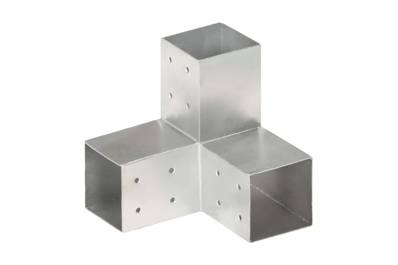 stolpebeslag Y-form 81x81 mm galvaniseret metal - Sølv - Hus & renovering - Indsynsbeskyttelse & indhegning - Stakit