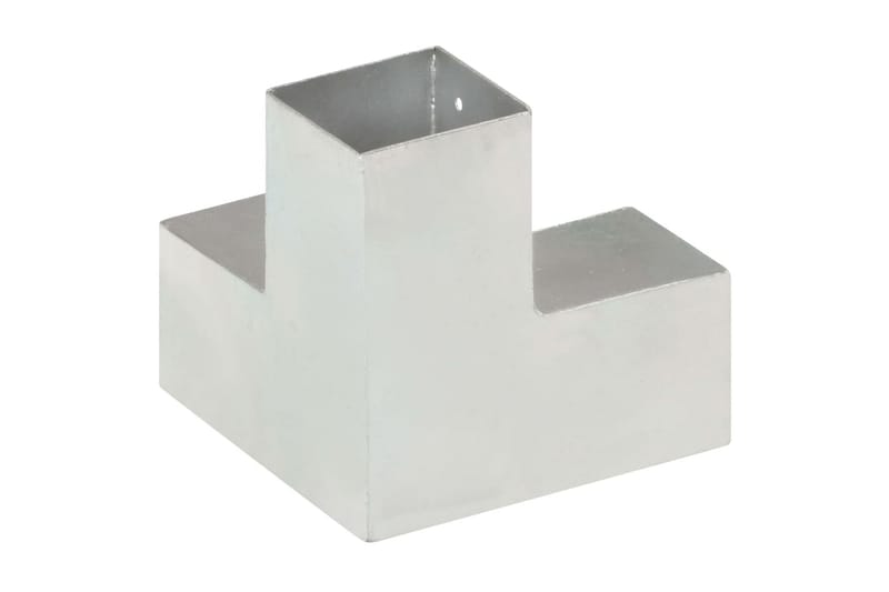 stolpebeslag Y-form 81x81 mm galvaniseret metal - Sølv - Hus & renovering - Indsynsbeskyttelse & indhegning - Stakit