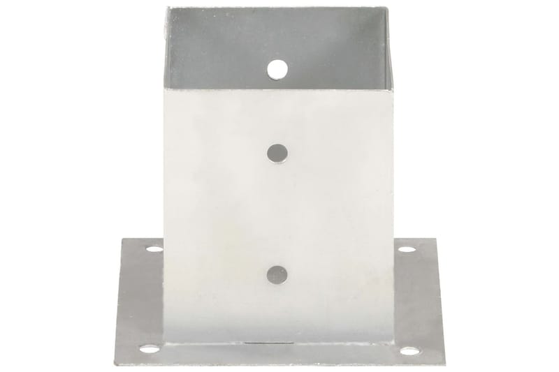 stolpefod 4 stk. 121 mm galvaniseret metal - Sølv - Hus & renovering - Indsynsbeskyttelse & indhegning - Stakit