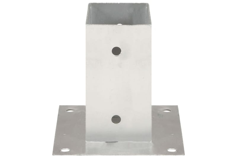 stolpefod 4 stk. 71 mm galvaniseret metal - Sølv - Hus & renovering - Indsynsbeskyttelse & indhegning - Stakit