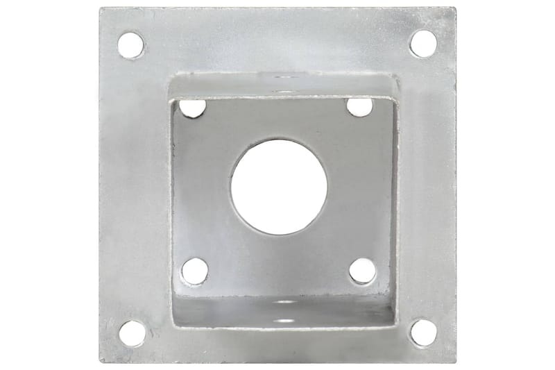 stolpefod 4 stk. 91 mm galvaniseret metal - Sølv - Hus & renovering - Indsynsbeskyttelse & indhegning - Stakit