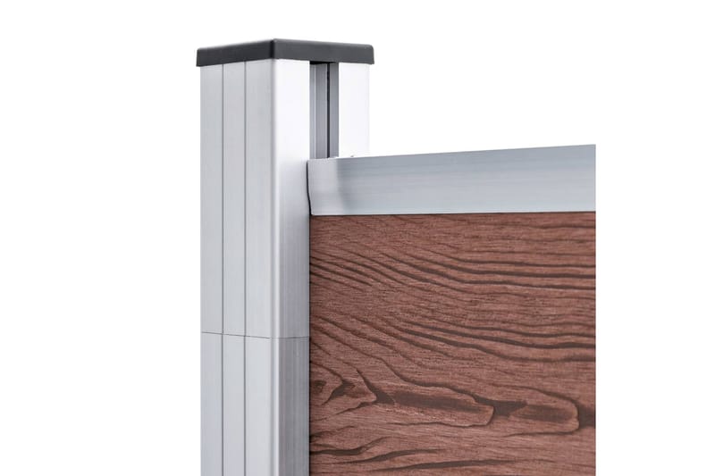 havehegn 1564 x 186 cm WPC brun - Brun - Hus & renovering - Indsynsbeskyttelse & indhegning - Stakit