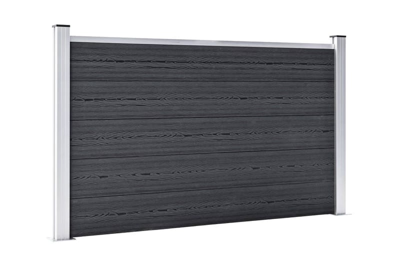 havehegn 180 x 105 cm WPC grå - Grå - Hus & renovering - Indsynsbeskyttelse & indhegning - Stakit