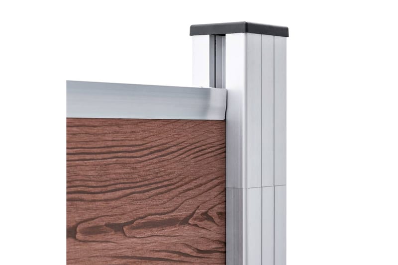 havehegn 872x186 cm WPC brun - Brun - Hus & renovering - Indsynsbeskyttelse & indhegning - Stakit