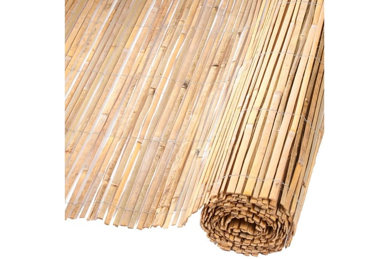 Nature havehegn bambus 1,5 x 5 m - Brun - Træstakit