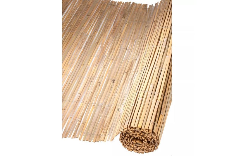 Nature havehegn bambus 1 x 5 m - Beige - Træstakit
