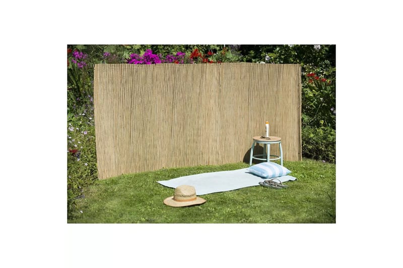 Nature havehegn siv 1,5 x 3 m - Beige - Træstakit