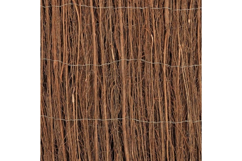 rishegn 400 x 100 cm - Brun - Træstakit