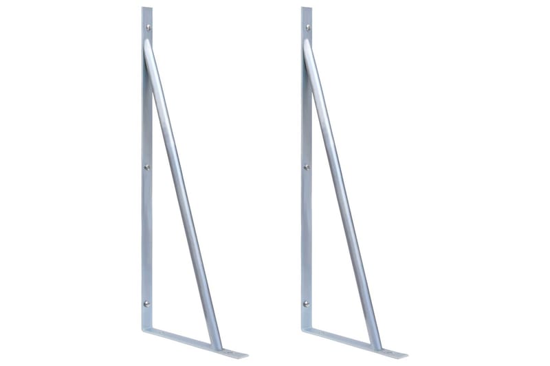 støttebeslag til hegnsstolper 2 stk. galvaniseret stål - Træstakit