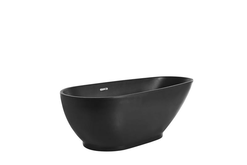 Fritstående badekar 170 x 80 cm mat sort GUIANA - Sort - Hus & renovering - Køkken & bad - Badeværelse - Badekar - Fritstående badekar