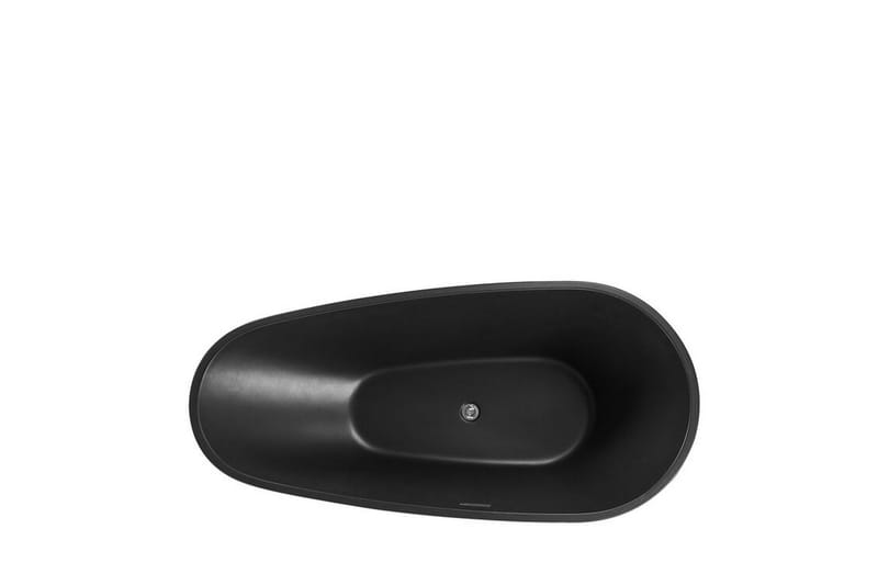 Fritstående badekar 170 x 80 cm mat sort GUIANA - Sort - Hus & renovering - Køkken & bad - Badeværelse - Badekar - Fritstående badekar