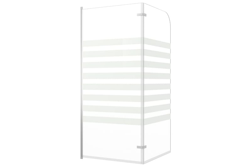 brusevæg til badekar 120x140 cm hærdet glas stribet - Hus & renovering - Køkken & bad - Badeværelse - Bruser