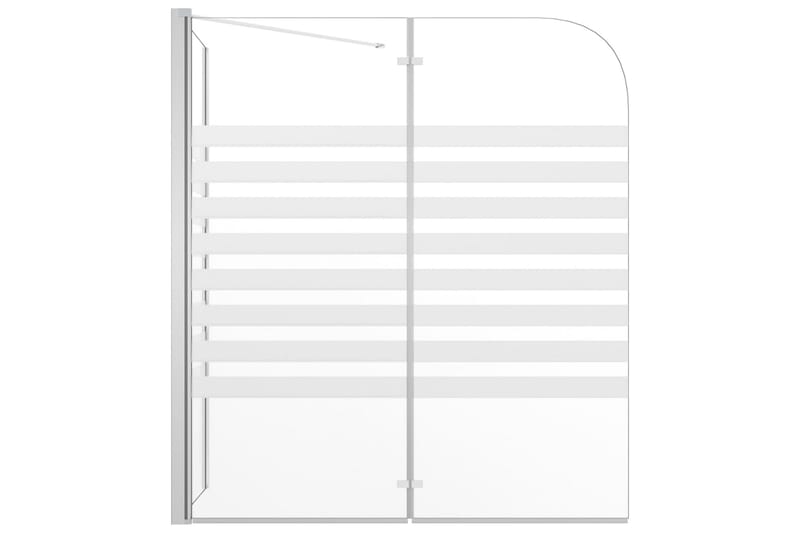 brusevæg til badekar 120x68x130 cm hærdet glas stribet - Hus & renovering - Køkken & bad - Badeværelse - Bruser