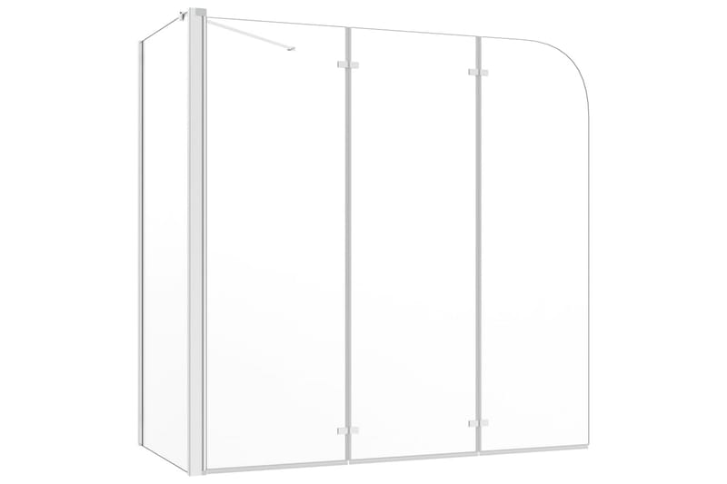 brusevæg til badekar 130x130 cm hærdet glas gennemsigtigt - Hus & renovering - Køkken & bad - Badeværelse - Bruser