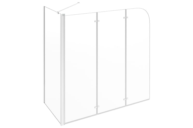 brusevæg til badekar 130x130 cm hærdet glas gennemsigtigt - Hus & renovering - Køkken & bad - Badeværelse - Bruser