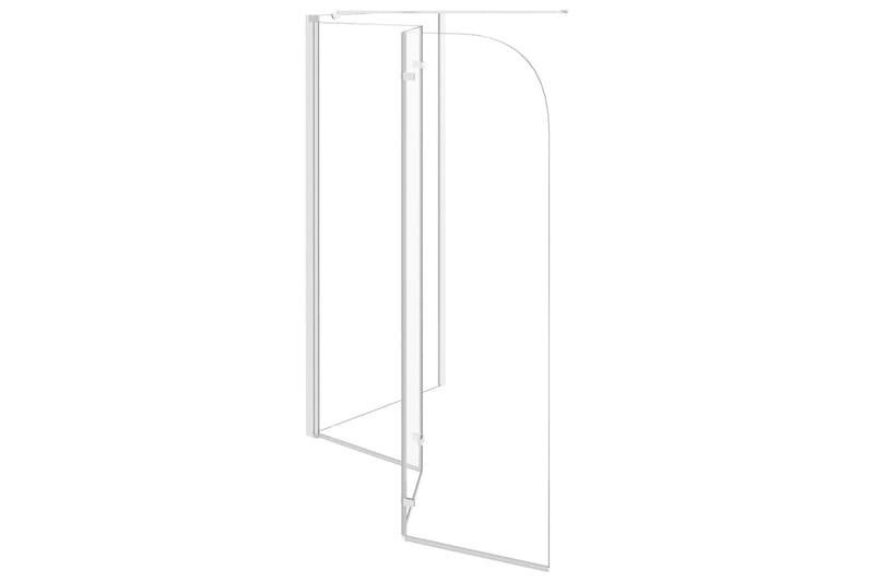 brusevæg til badekar 130x130 cm hærdet glas gennemsigtigt - Hus & renovering - Køkken & bad - Badeværelse - Bruser