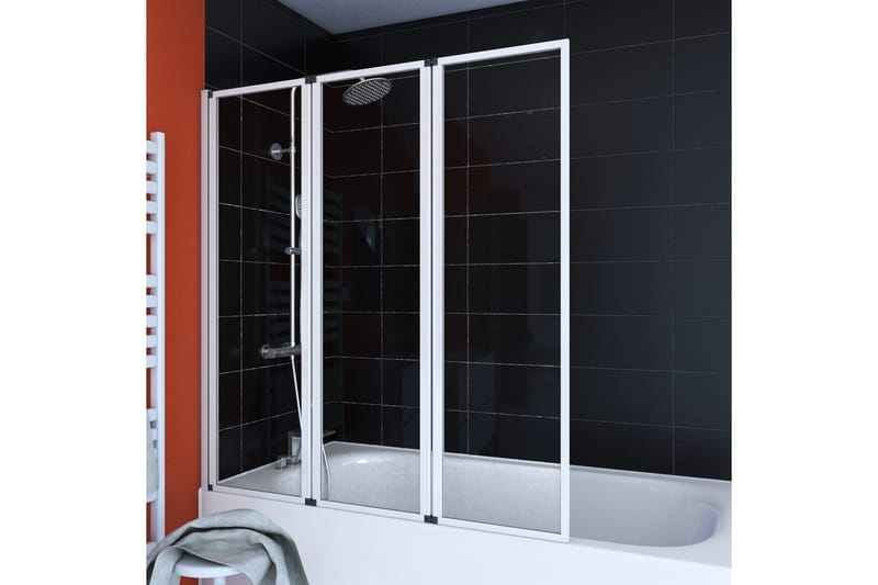 Knutby Badekarsvæg 125x143 cm - Hvid - Hus & renovering - Køkken & bad - Badeværelse - Bruser