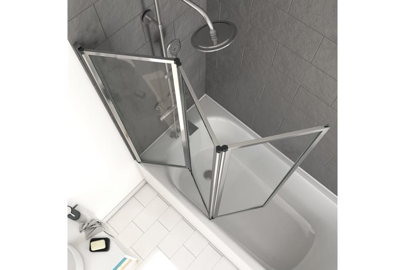Knutby Badekarsvæg 125x143 cm - Sølv - Hus & renovering - Køkken & bad - Badeværelse - Bruser