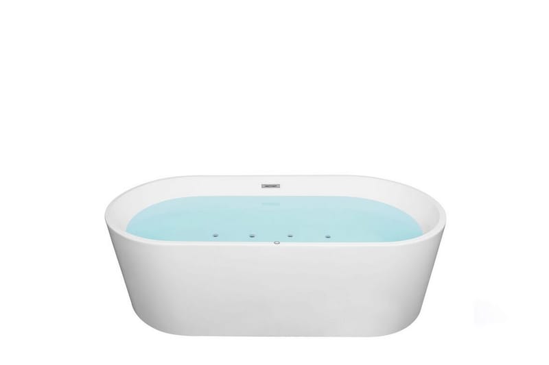 Badekar fritstående med LED 170 cm hvid HAVANA - Hvid - Hus & renovering - Køkken & bad - Badeværelse - Badekar - Boblebadekar & massagebadekar