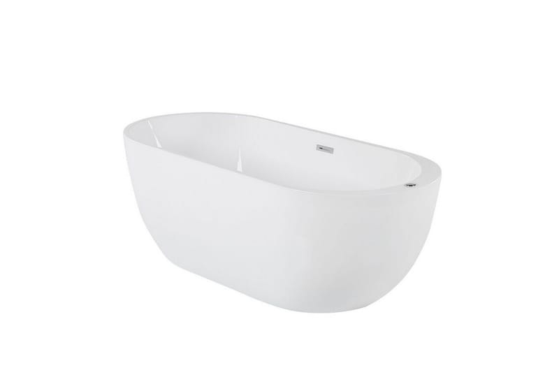 Boblebadekar fritstående med LED belysning NEVIS - Hvid - Hus & renovering - Køkken & bad - Badeværelse - Badekar - Boblebadekar & massagebadekar
