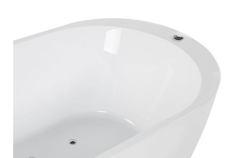 Boblebadekar fritstående med LED belysning NEVIS - Hvid - Hus & renovering - Køkken & bad - Badeværelse - Badekar - Boblebadekar & massagebadekar