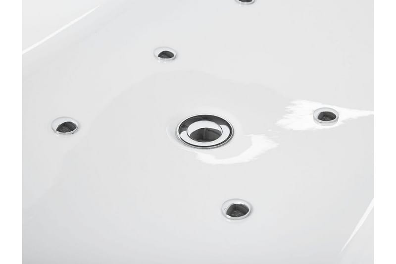 Boblebadekar fritstående med LED belysning NEVIS - Hvid - Hus & renovering - Køkken & bad - Badeværelse - Badekar - Boblebadekar & massagebadekar