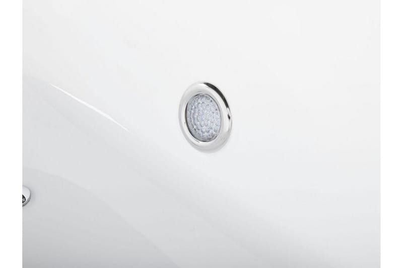 Boblebadekar fritstående med LED belysning NEVIS - Hvid - Hus & renovering - Køkken & bad - Badeværelse - Badekar - Boblebadekar & massagebadekar