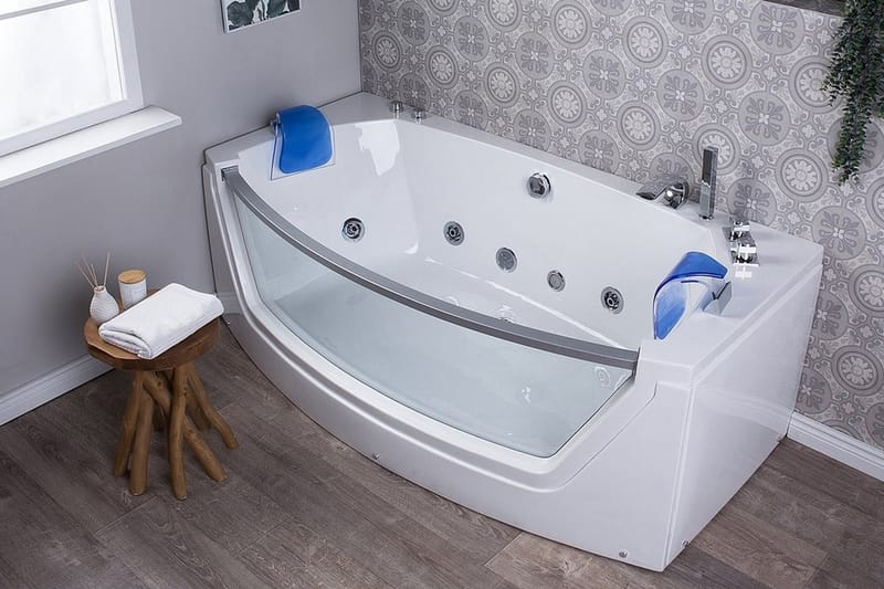 Fuerte Spabad 175 cm - Hvid - Hus & renovering - Køkken & bad - Badeværelse - Badekar - Boblebadekar & massagebadekar