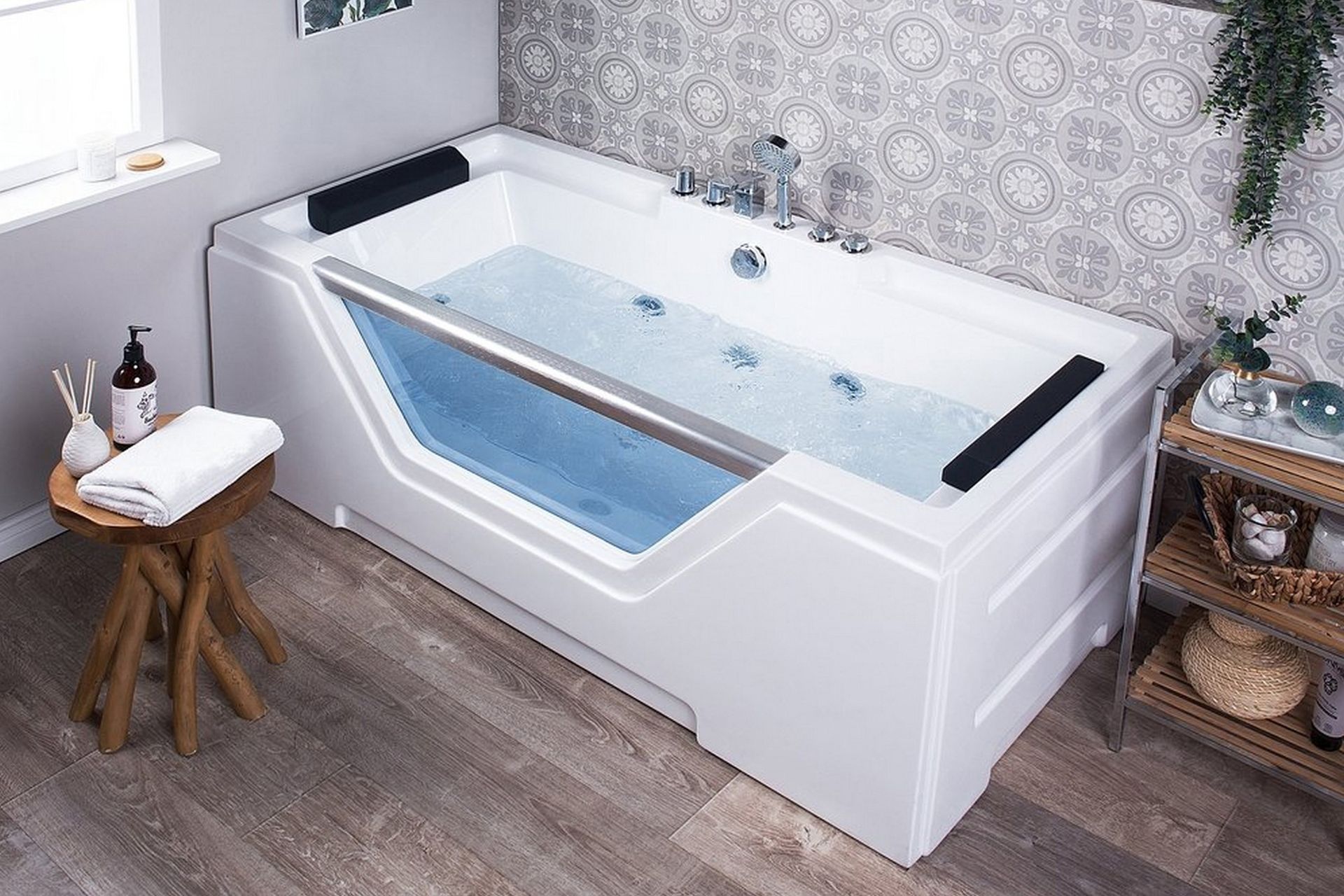 Grenada Spabad 170 cm - Hvid - Hus & renovering - Køkken & bad - Badeværelse - Badekar