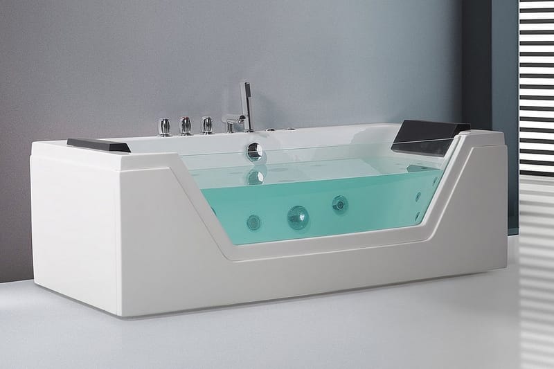 Samana spabad 174 cm - Hvid - Hus & renovering - Køkken & bad - Badeværelse - Badekar - Boblebadekar & massagebadekar