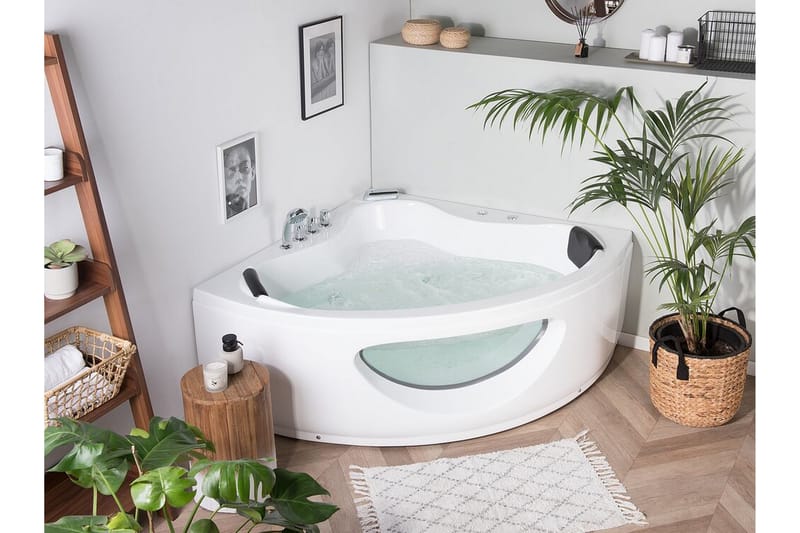 Titaguas Boblebadekar LED-belysning 146 cm - Hvid - Hus & renovering - Køkken & bad - Badeværelse - Badekar
