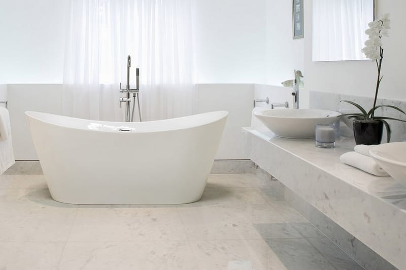 Antigua badekar 170 cm - Hvid - Fritstående badekar