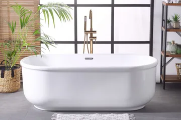 Attsjö Badekar Fritstående - Hvid - Hus & renovering - Køkken & bad - Badeværelse - Badekar - Fritstående badekar