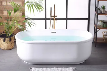 Attsjö Badekar Fritstående - Hvid - Hus & renovering - Køkken & bad - Badeværelse - Badekar - Fritstående badekar
