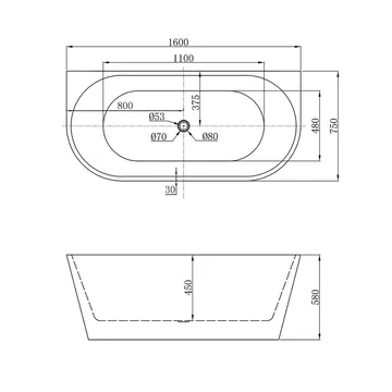 Badekar Frisk - Hvid - Hus & renovering - Køkken & bad - Badeværelse - Badekar - Fritstående badekar