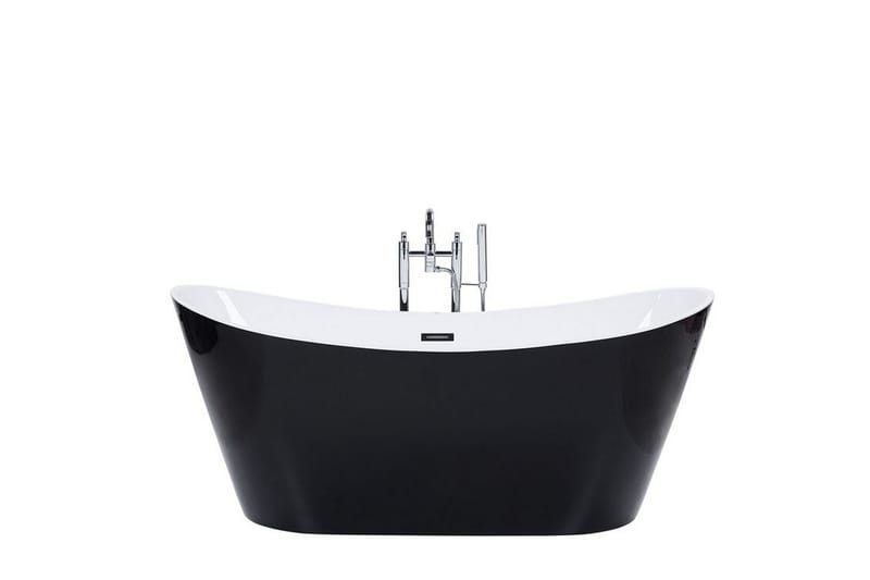 Badekar fritstående 180 cm sort ANTIGUA - Sort - Hus & renovering - Køkken & bad - Badeværelse - Badekar