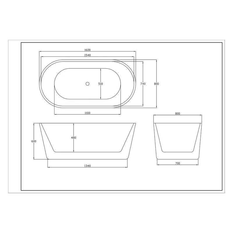 Badekar Lugn 1600 - Hus & renovering - Køkken & bad - Badeværelse - Badekar - Fritstående badekar